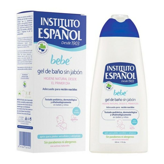 Gel de Ducha Sin Jabón Bebé Instituto Español Bebe (500 ml) 500 ml
