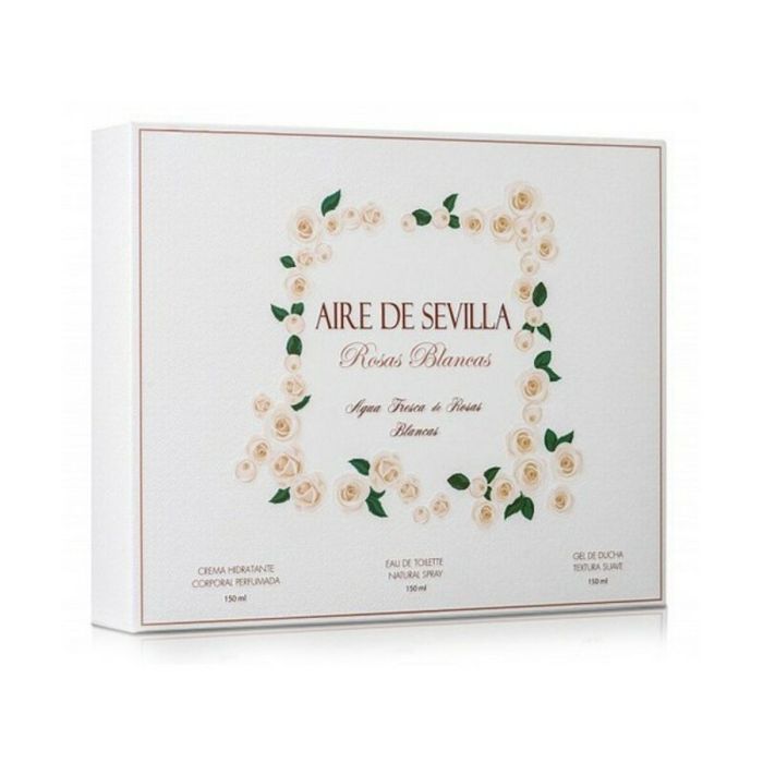 Set de Perfume Mujer Rosas Blancas Aire Sevilla (3 pcs) (3 pcs)