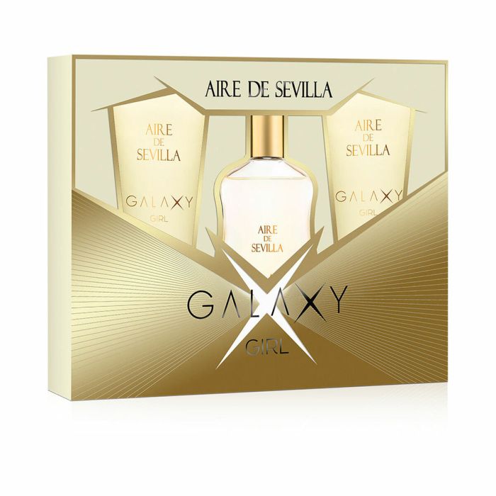 Set de Perfume Mujer Aire Sevilla EDT Galaxy Girl 3 Piezas