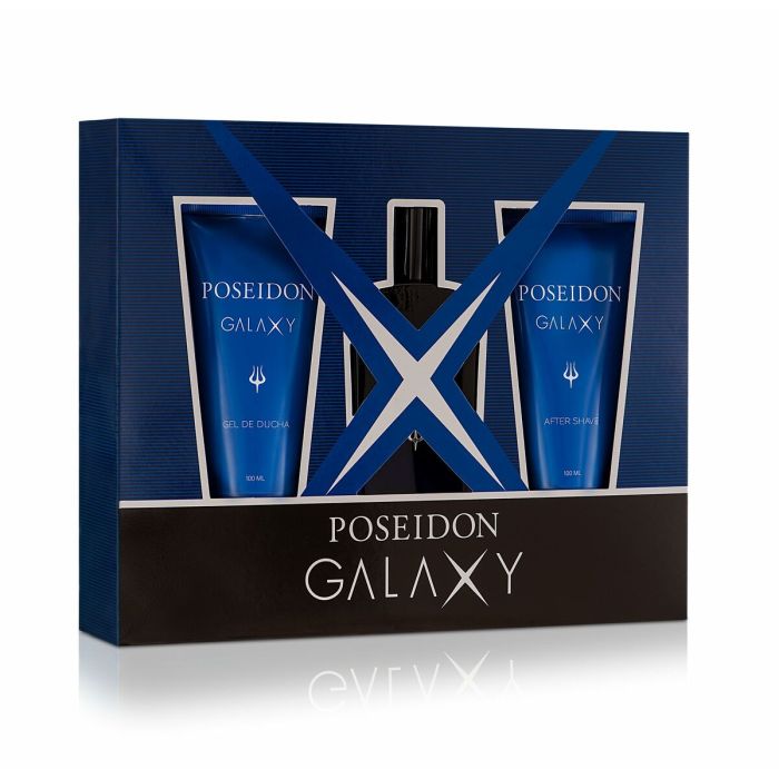 Set de Perfume Hombre Poseidon Galaxy 3 Piezas