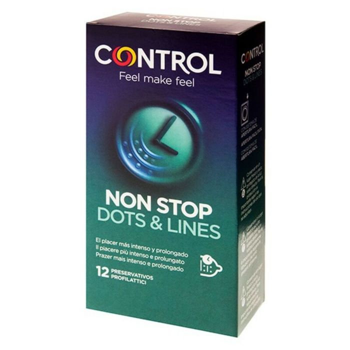 Preservativos Non Stop Dots & Lines Control (12 uds) 1