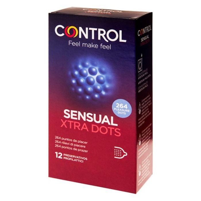 Preservativos Sensual Xtra Dots Control (12 uds) 1