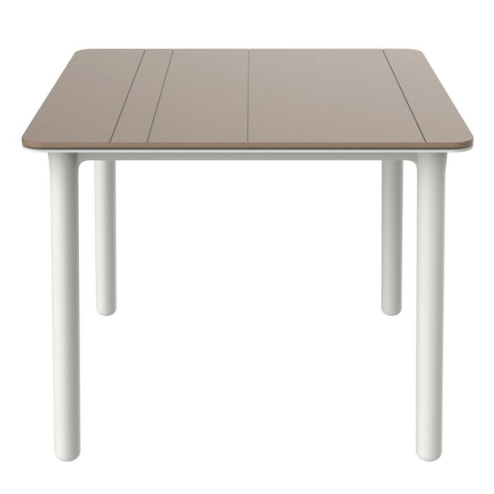 Mesa Garbar Noa Blanco Beige Polipropileno 90 x 90 x 74 cm 90 x 74 x 90 cm