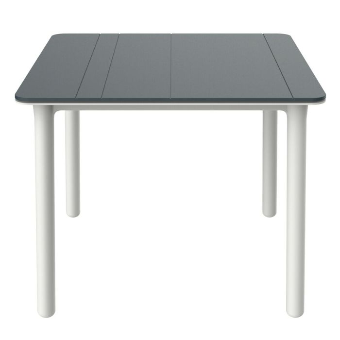 Mesa Garbar Noa Blanco Gris oscuro Polipropileno 90 x 90 x 74 cm 90 x 74 x 90 cm