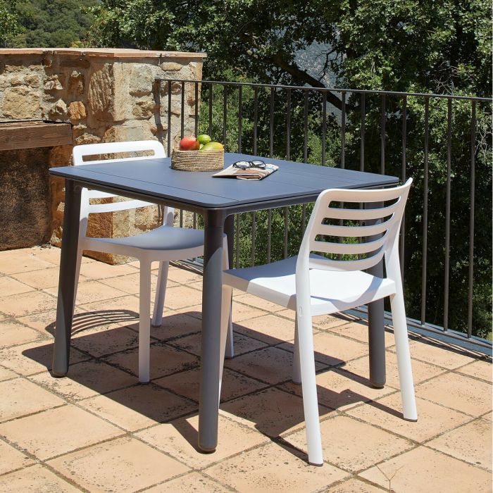 Silla de Jardín Garbar Wind Blanco Polipropileno 50 x 78 x 54 cm 50 x 54 x 78 cm 4 Unidades (4 Piezas) 4