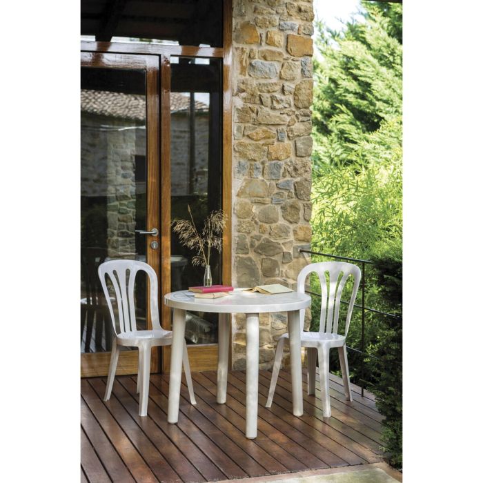 Silla de Jardín Garbar Garrotxa Blanco Polipropileno 43 x 52 x 89 cm 4 Unidades (4 Piezas) 5