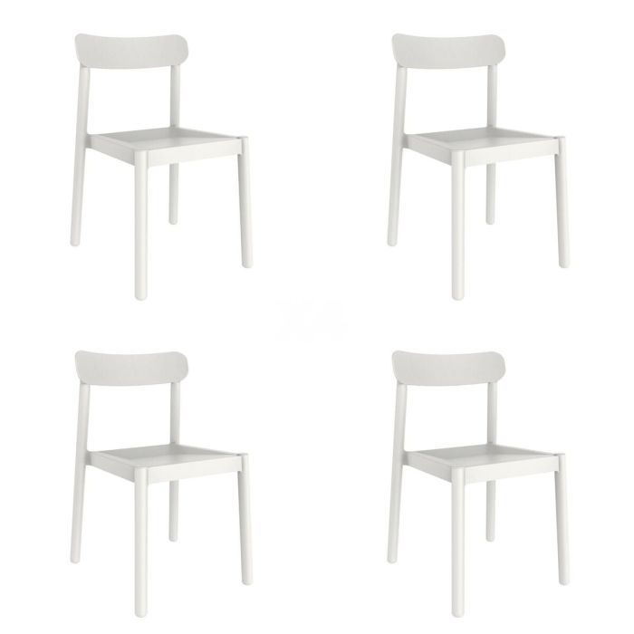 Silla de Jardín Garbar Elba Blanco Polipropileno 50 x 53 x 80 cm 4 Unidades (4 Piezas)