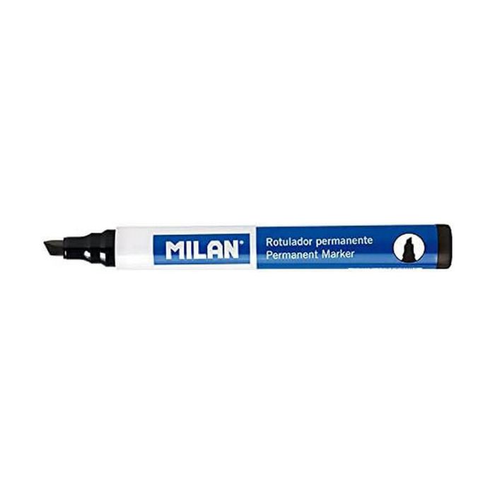 Rotulador permanente Milan 12 Unidades Negro PVC 1