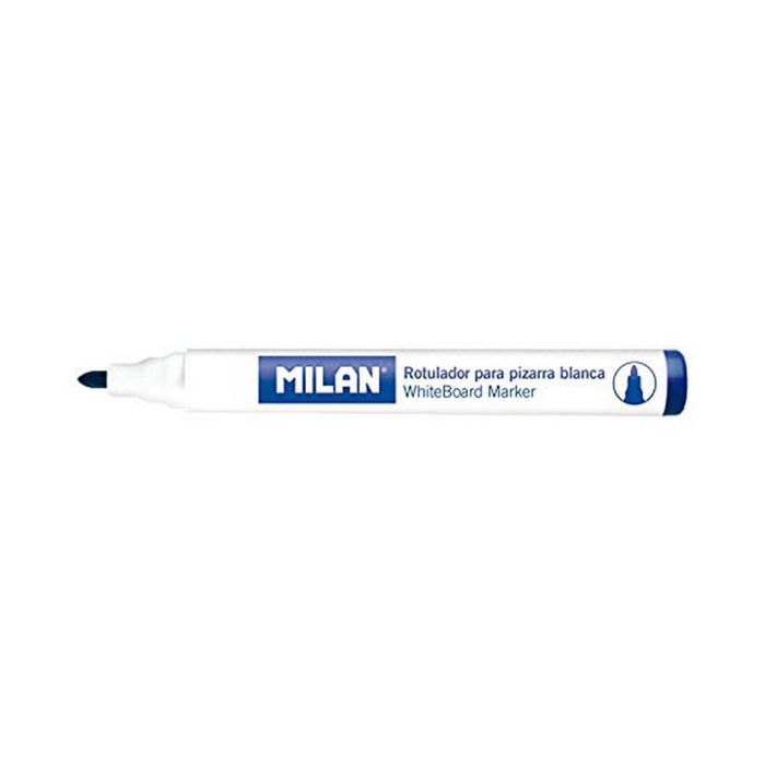 Rotuladores Milan Pizarra blanca 12 Unidades Azul PVC 1