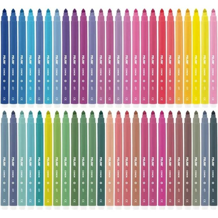 Set de Rotuladores Milan Multicolor 50 Piezas 1 Set de Rotuladores Milan Multicolor 50 Piezas 1