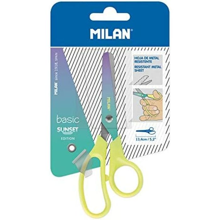 Tijeras Milan Sunset Acero Inoxidable Amarillo (13,4 x 5,3 x 1,1 cm) 3 Tijeras Milan Sunset Acero Inoxidable Amarillo (13,4 x 5,3 x 1,1 cm) 3