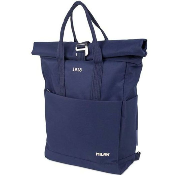 Milan Mochila Urbana C-Cierre Superior Enrrollable 10 L Serie 1918 Azul Marino