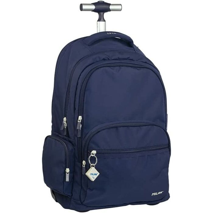 Milan Mochila C-Ruedas 6 Cremalleras 25 L Serie 1918 Azul Marino