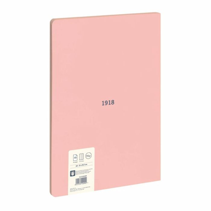 Cuaderno Milan 1918 Rosa A4 Cuadriculado 1