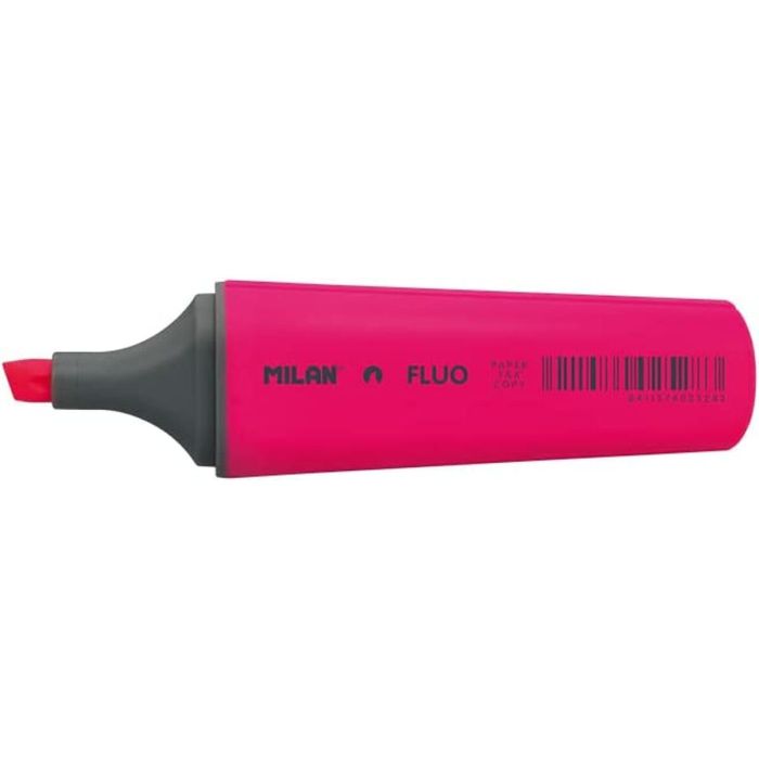Caja expositora 12 marcadores fluorescentes rosa milan