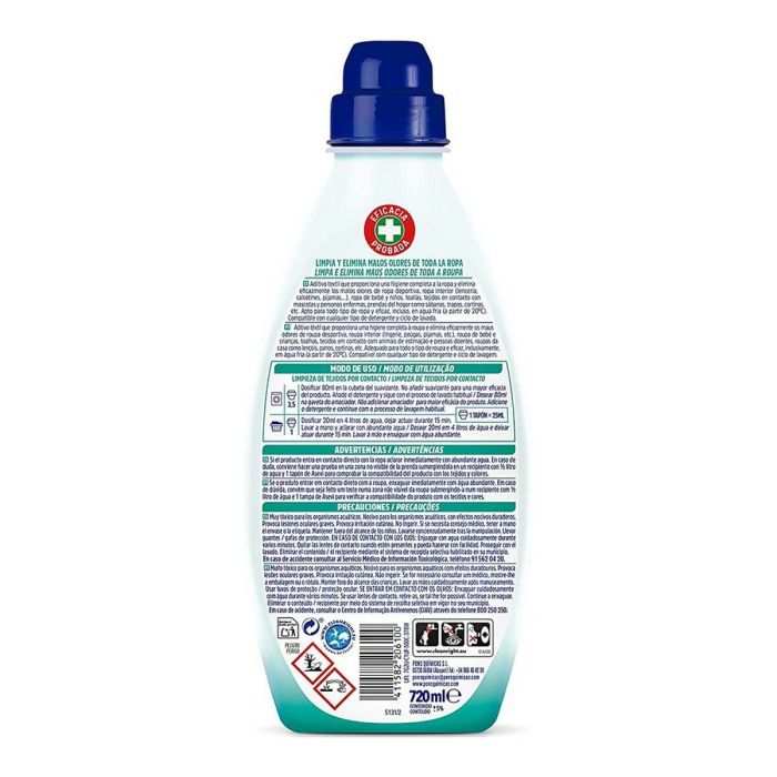 Detergente Asevi Higienizante Textil (670 ml) 1