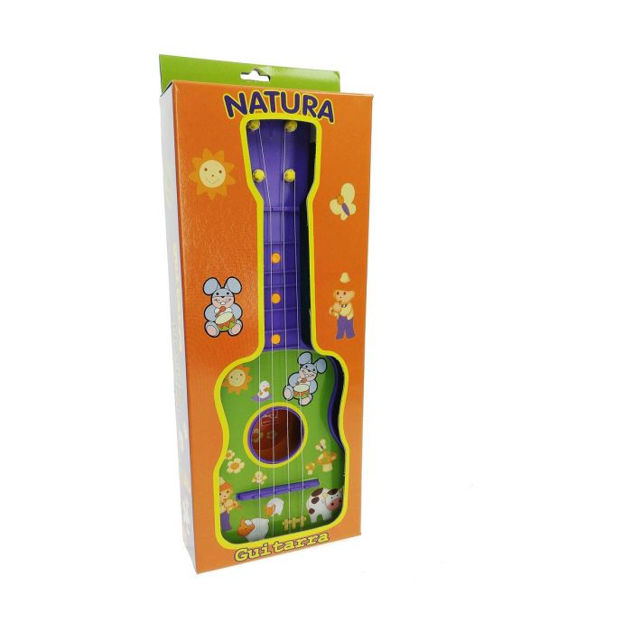 Guitarra Infantil Reig Morado Verde 4 Cuerdas 4