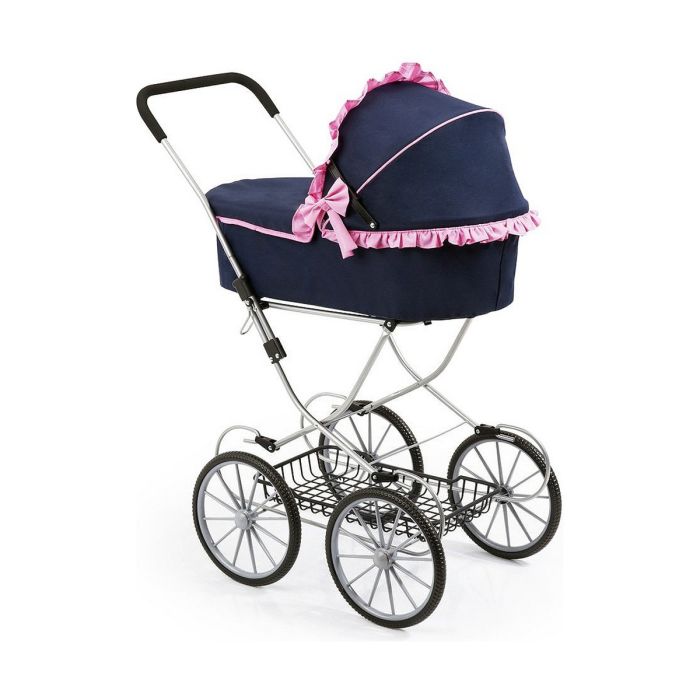 Carrito para Muñecas Reig Dolls Pram Azul marino 64 cm 4