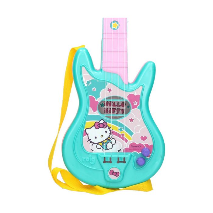 Guitarra Infantil Reig Hello Kitty Micrófono 6