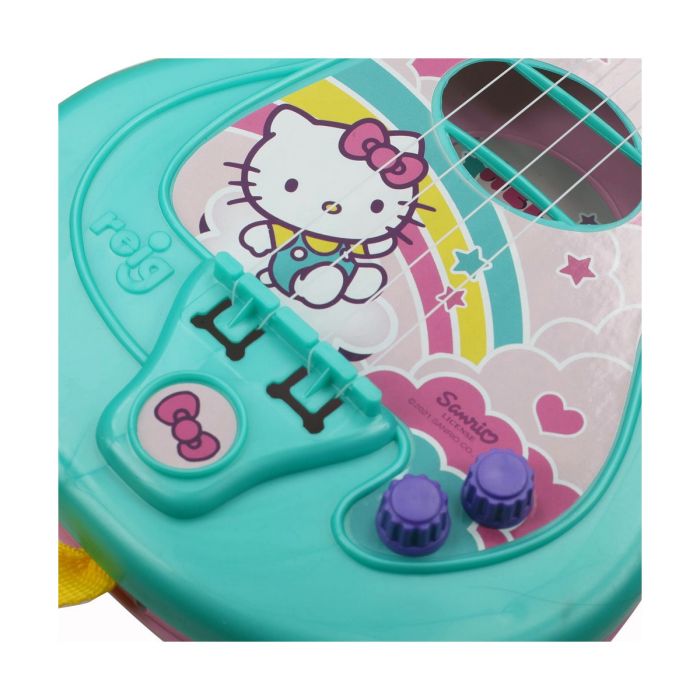 Guitarra Infantil Reig Hello Kitty Micrófono 4