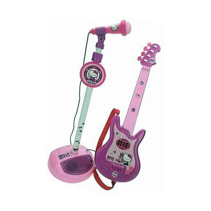 Guitarra Infantil Reig Hello Kitty Micrófono 1