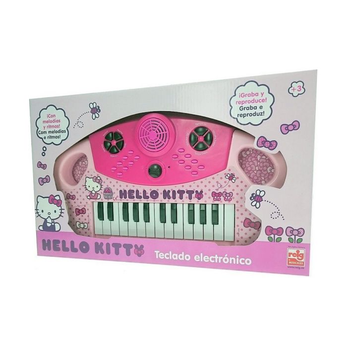 Piano Electrónico Hello Kitty Rosa 4