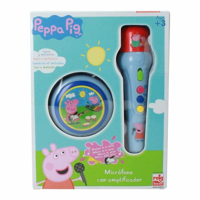 Micrófono Karaoke Peppa Pig Azul 2