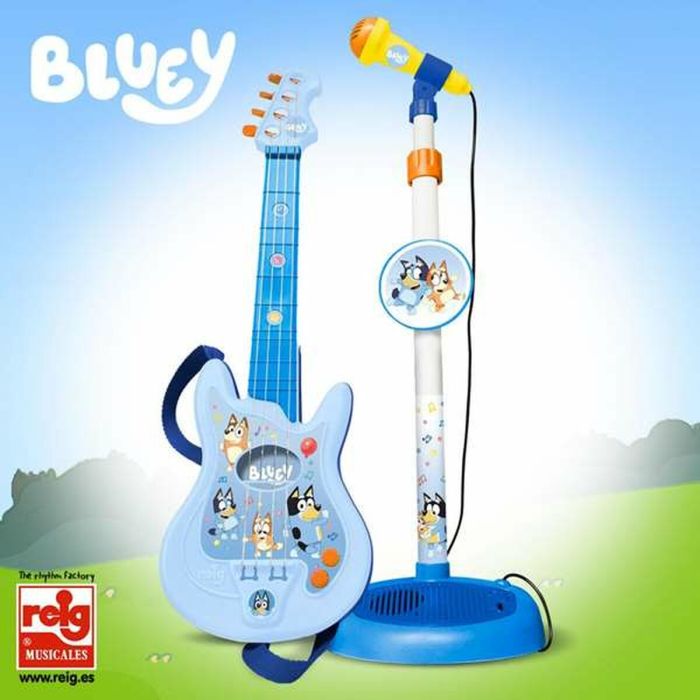 Guitarra Infantil Bluey Regulable Micrófono 60 x 30 x 17 mm 1