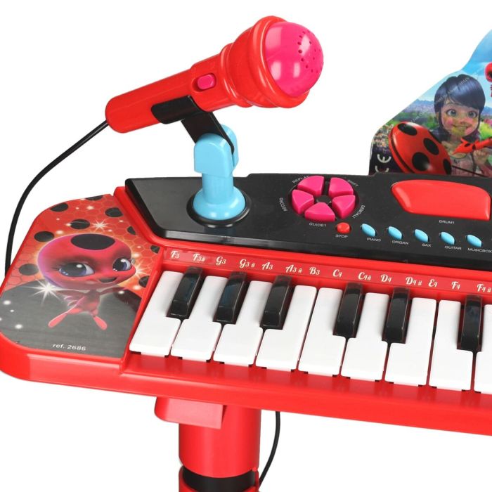Piano Electrónico Lady Bug Rojo 3