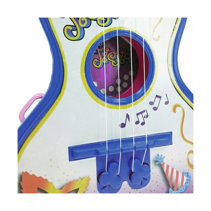 Guitarra Infantil Reig Party Azul Blanco 4 Cuerdas 4