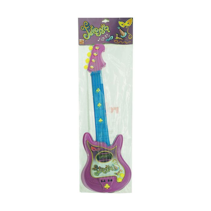 Guitarra Infantil Reig Party 4 Cuerdas Eléctrica Azul Morado 1