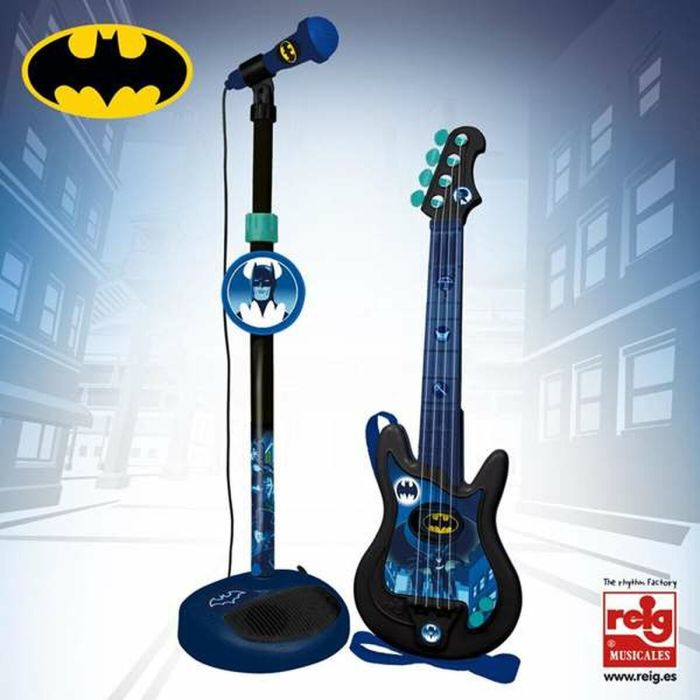 Guitarra Infantil Batman Micrófono Karaoke 1