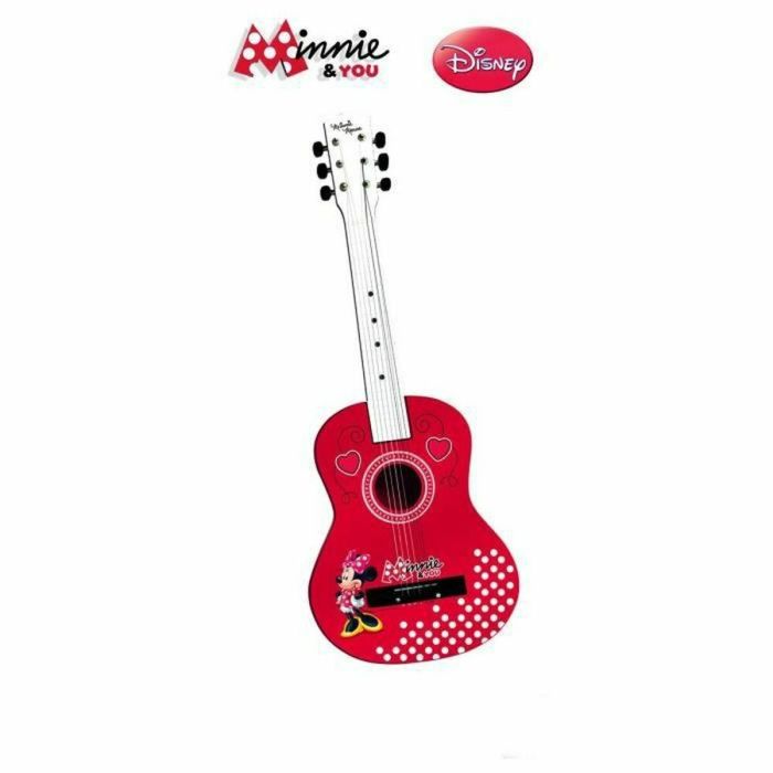 Guitarra Infantil Minnie Mouse Rojo