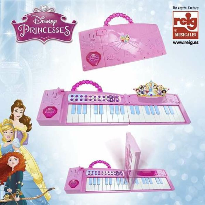 Piano de juguete Disney Princess Electrónico Plegable Rosa 1