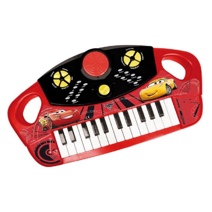 Piano de juguete Cars Piano Electrónico Rojo (3 Unidades)