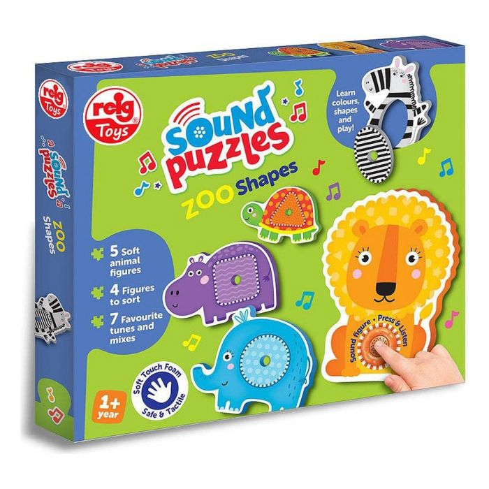 Puzzle Infantil Reig Zoo Shapes Animales Musical Granja 2