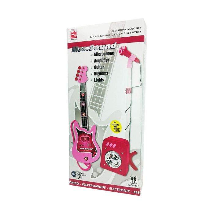 Guitarra Infantil Reig Micrófono Rosa 1