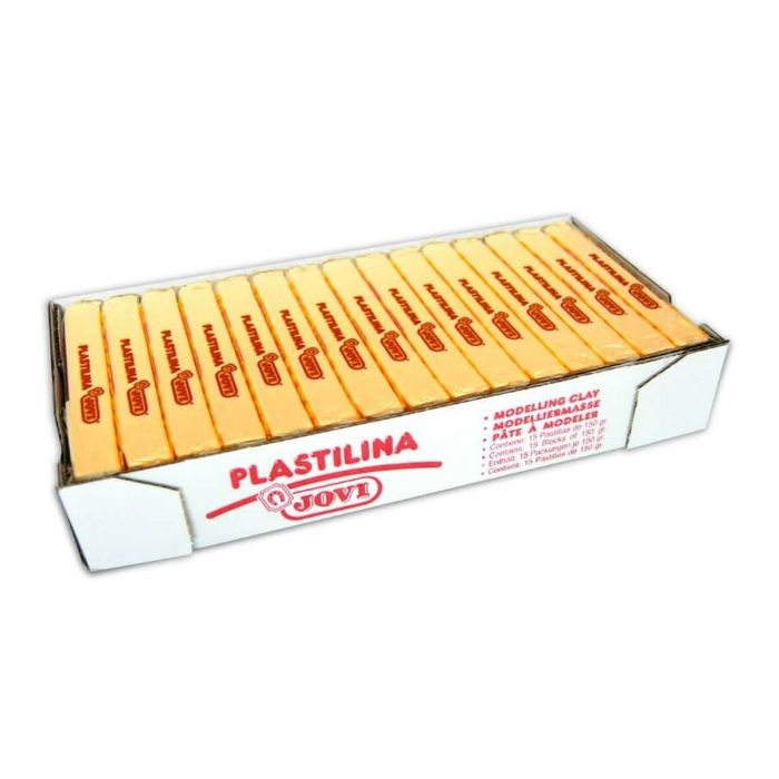 Jovi Plastilina School Caja 15 Pastillas 150 gr Amarillo