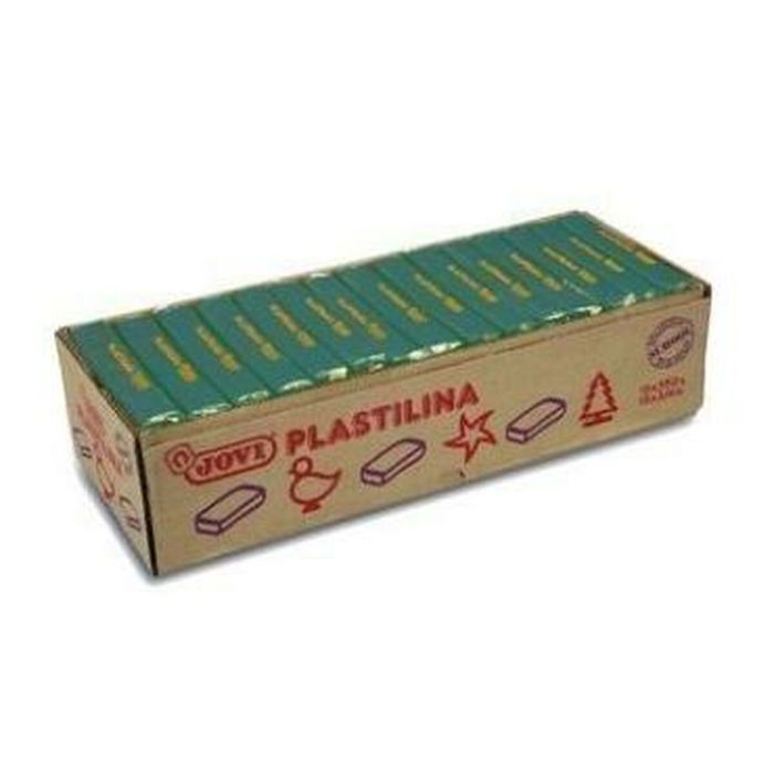 Jovi Plastilina Caja 15 Pastillas 350 gr Unicolor Verde Oscuro