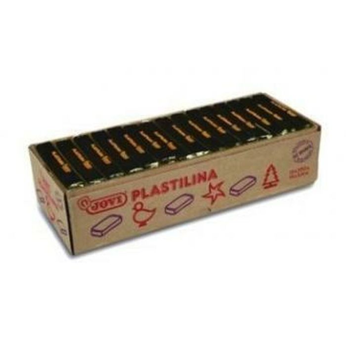 Caja 15 Pastillas Plastilina 350 G - Negro Jovi 7215