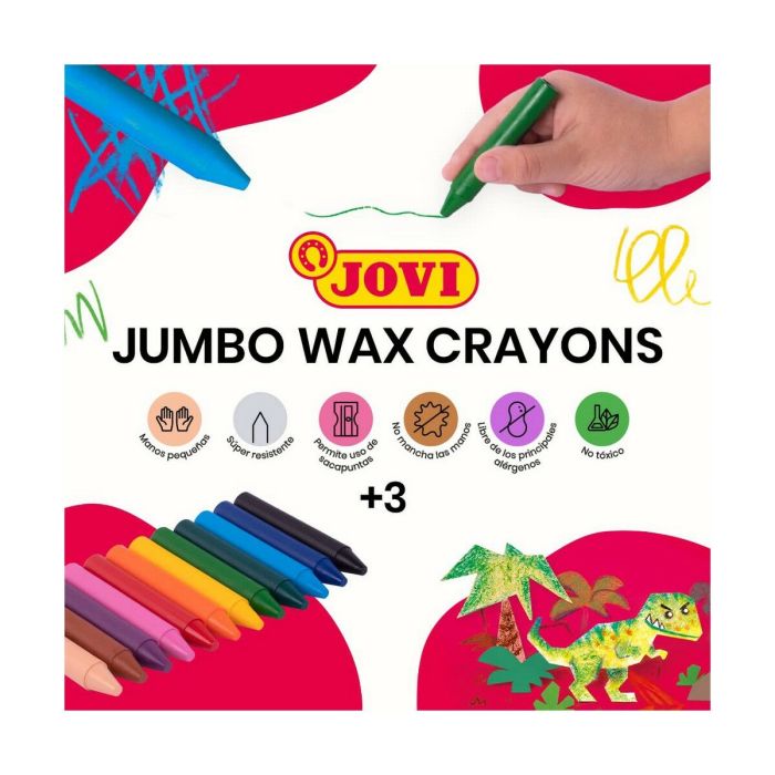 Ceras de colores Jovi Plasticolor 300 Unidades Caja Multicolor 1