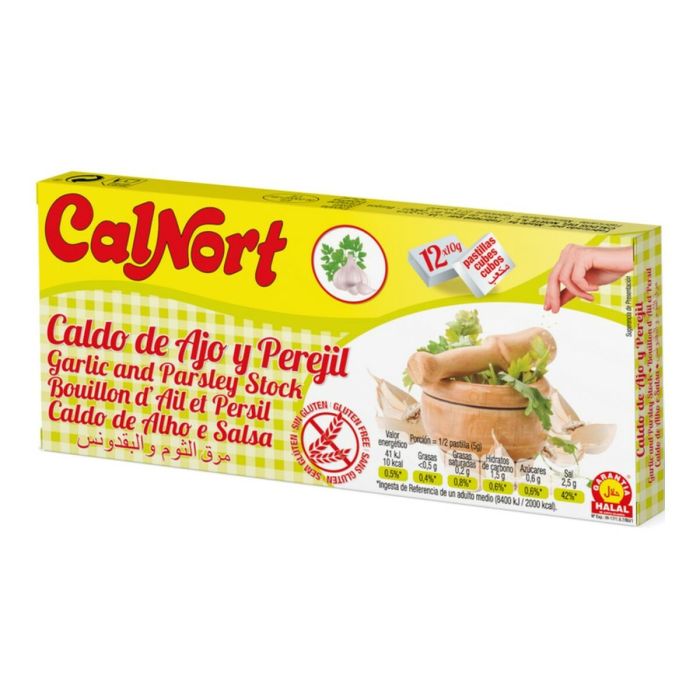 Caldo Calnort Ajo Perejil Pastilla (12 x 10 g)