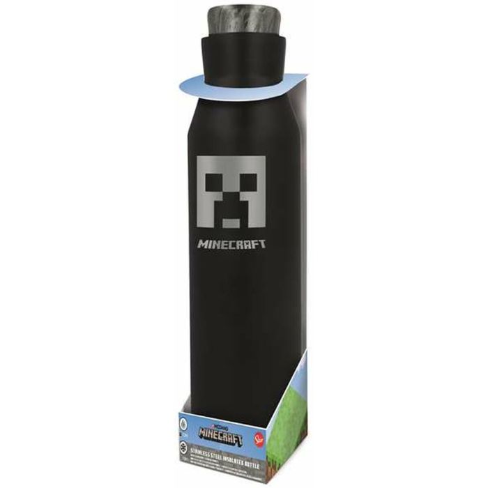 Botella termo de acero inoxidable minecraft 580 ml