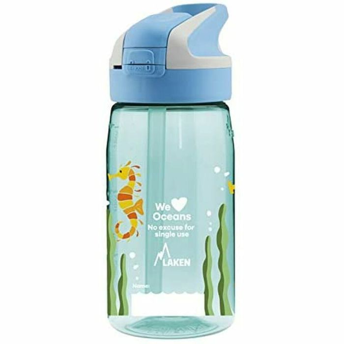 Botella de Agua Laken Summit Sea Horse Azul Aguamarina (0,45 L) 1
