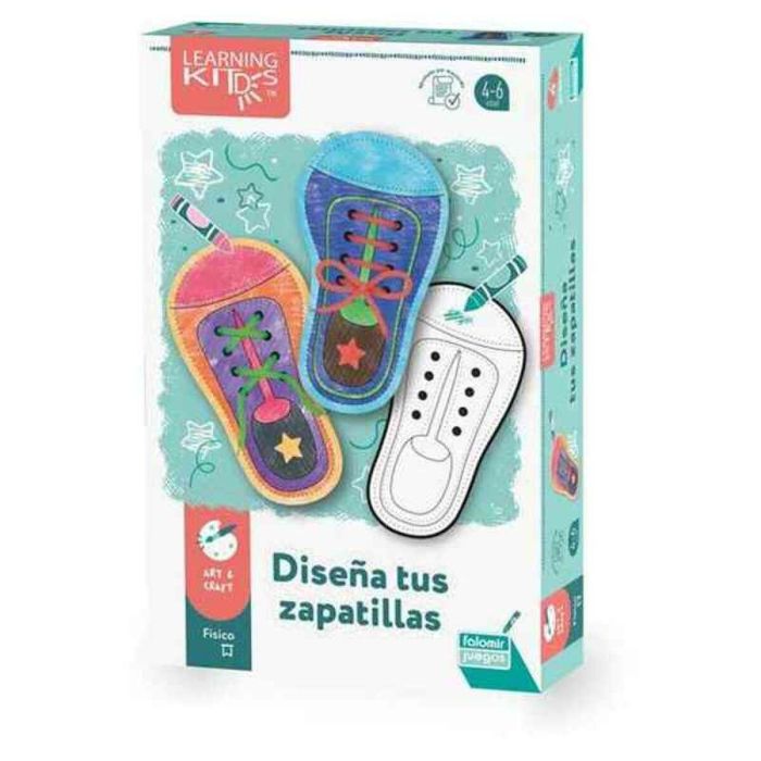 Juego Educativo Falomir Diseña Tus Zapatillas Motricidad Fina