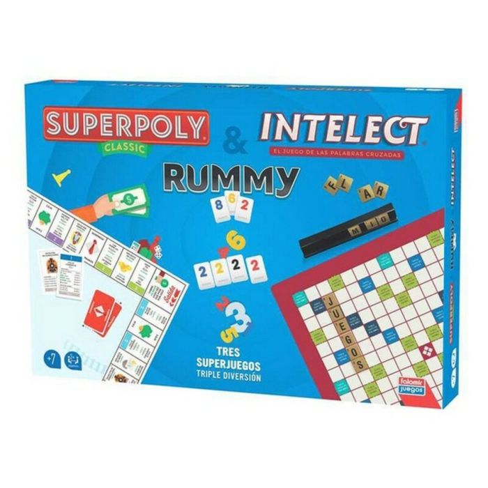 Juego Falomir Superpoly, Intelect & Rummy