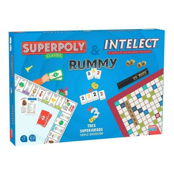 Juego Falomir Superpoly, Intelect & Rummy 1