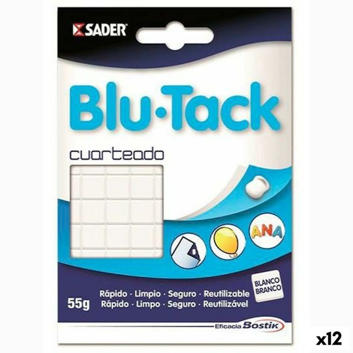 Masilla Bostik Blu Tack Blanco (12 Unidades)