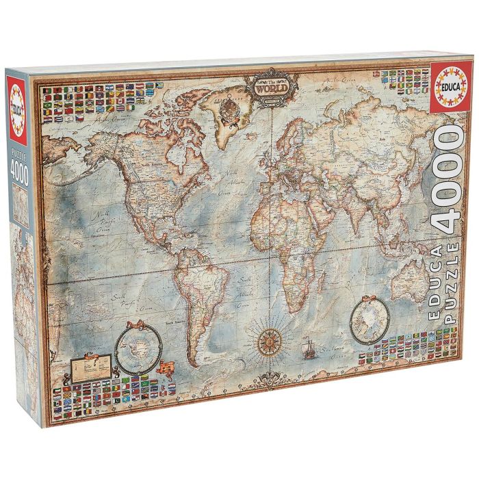 EDUCA Puzzle 4000 Piezas - Mapa mundial