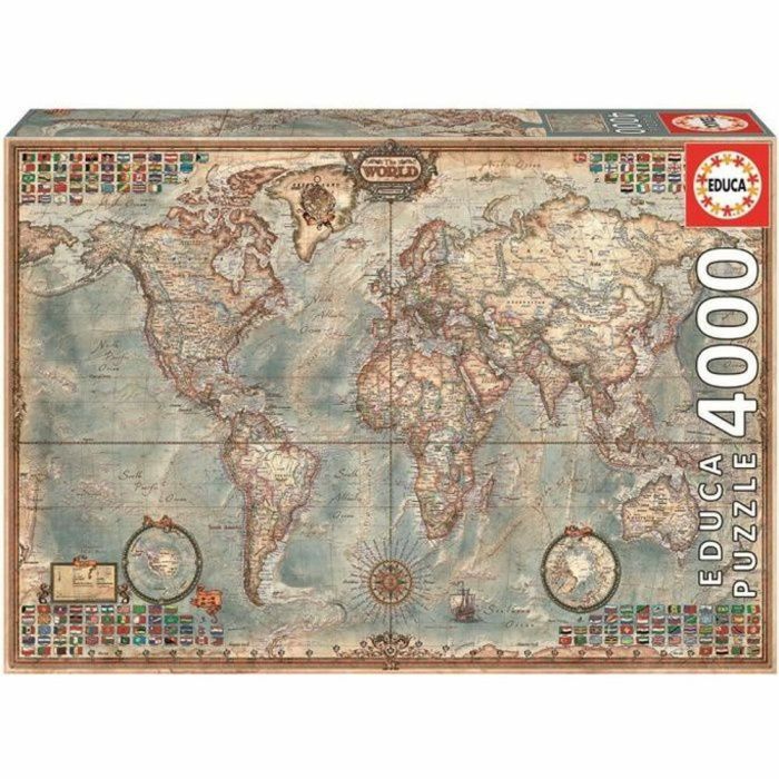 Puzzle Educa 14827 World Map 4000 Piezas 3
